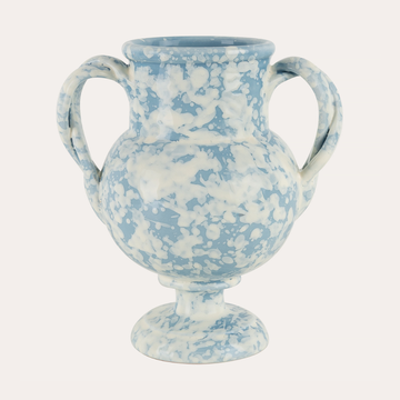Speckled vase medium - blue